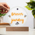 A beautiful jouney- LED Circle Plaque